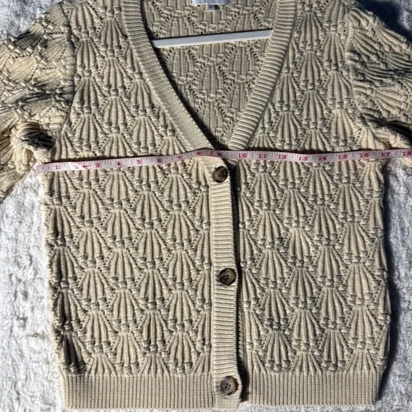 NWOT Driftwood Nancy Cardigan Size S color: Oat - Picture 9 of 12